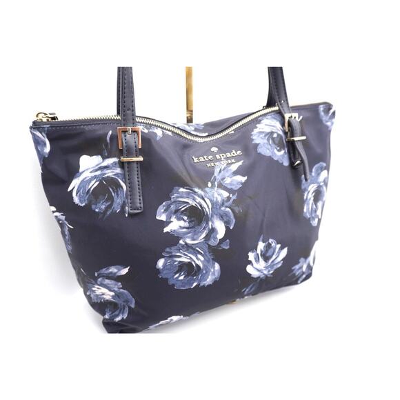 Kate Spade New York Watson Lane-Small Night Rose Maya Tote, Blue, 38-09 - Picture 2 of 9